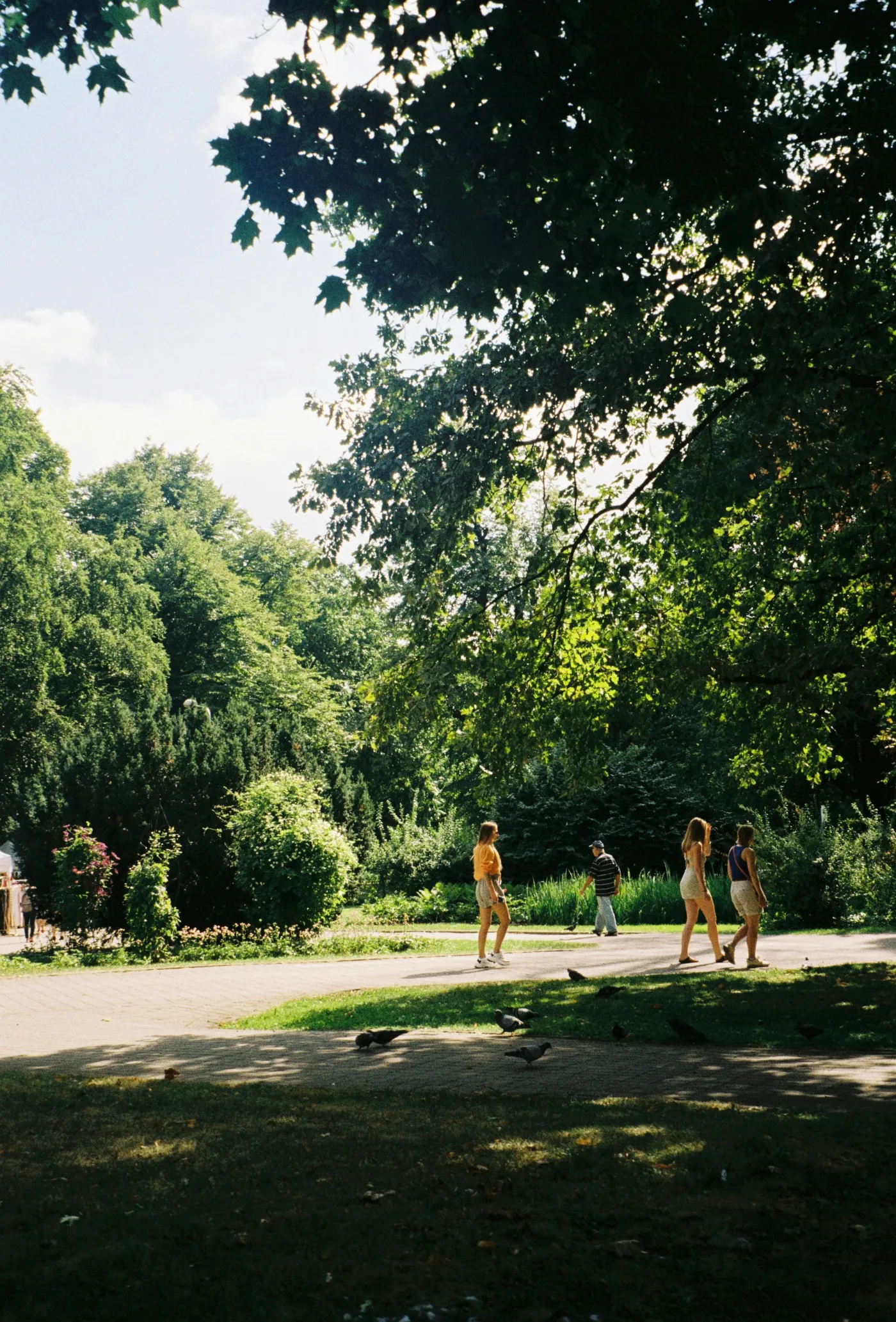 Satisfied clients with seasonally maintained property